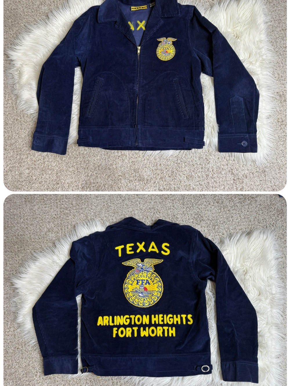 FFA Navy Corduroy Jacket TEXAS Med